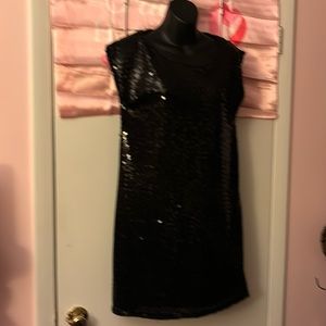 Black Sequin Dress